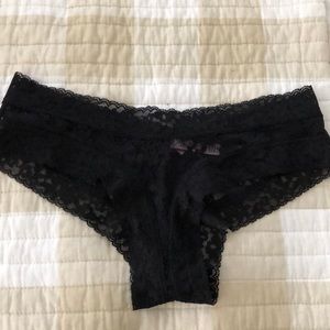 New with tags, black lace VS thong.